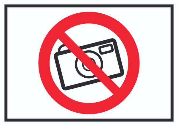 Fotografieren Verboten Symbol Schild Keine Photos