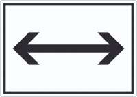 Vorschau: Richtungspfeil rechts und links Aufkleber waagerecht schwarz weiss Pfeil Vorschau: Richtungspfeil rechts und links Aufkleber waagerecht schwarz weiss Pfeil