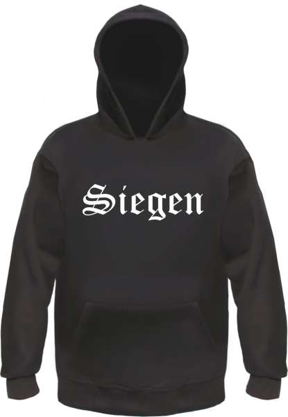 Siegen Kapuzensweatshirt - Altdeutsch bedruckt - Hoodie Kapuzenpullover