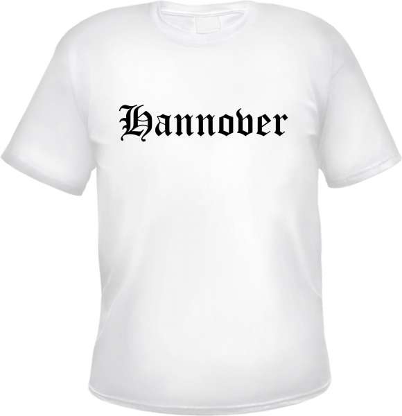 Hannover Herren T-Shirt - Altdeutsch - Weißes Tee Shirt