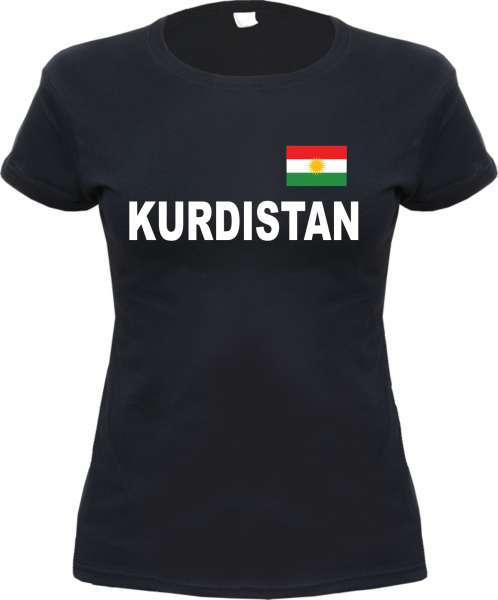 KURDISTAN Damen T-Shirt mit Flagge