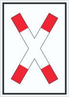 Aufkleber Andreaskreuz Aufkleber Andreaskreuz