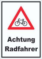 Achtung Radfahrer Fahrräder Aufkleber Achtung Radfahrer Fahrräder Aufkleber