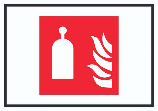 Auslösestation für Raumschutz Symbol Schild