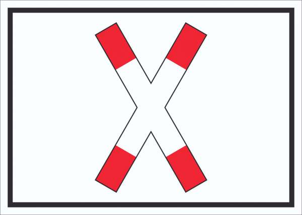 Schild Vorrang Schienenverkehr Symbol