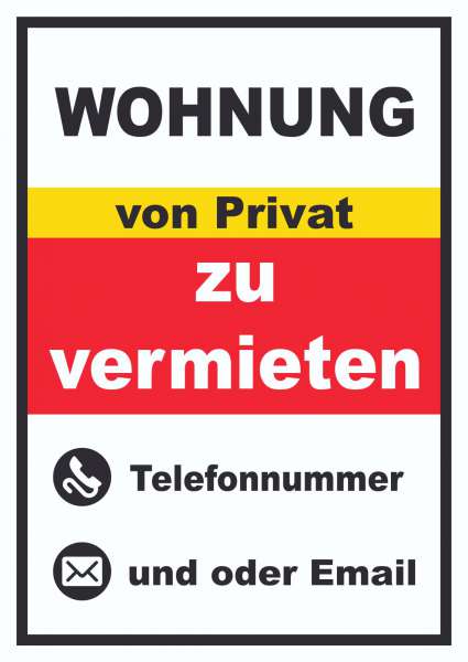 Wohnung zu vermieten von Privat Hochkant