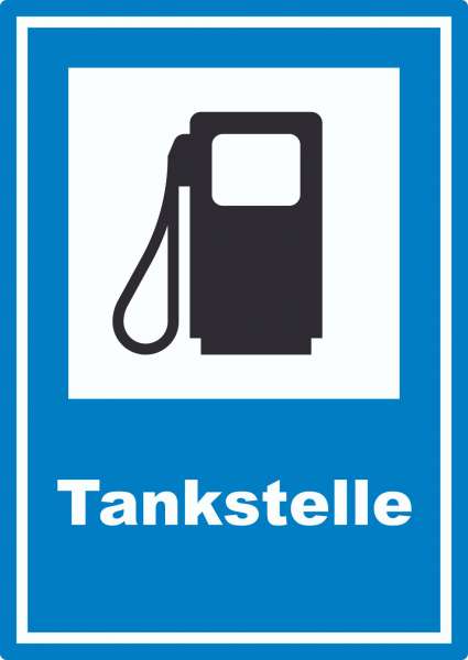 Tankstelle Aufkleber