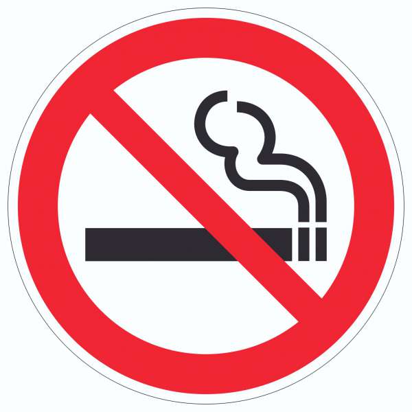 Rauchen verboten Aufkleber Kreis