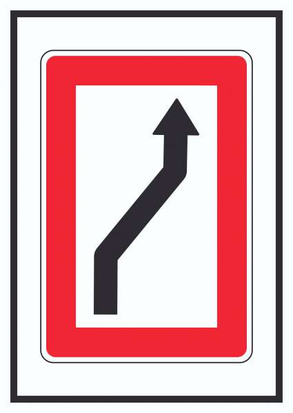 Wechsel auf die Fahrwasserseite Steuerbordseite Symbol