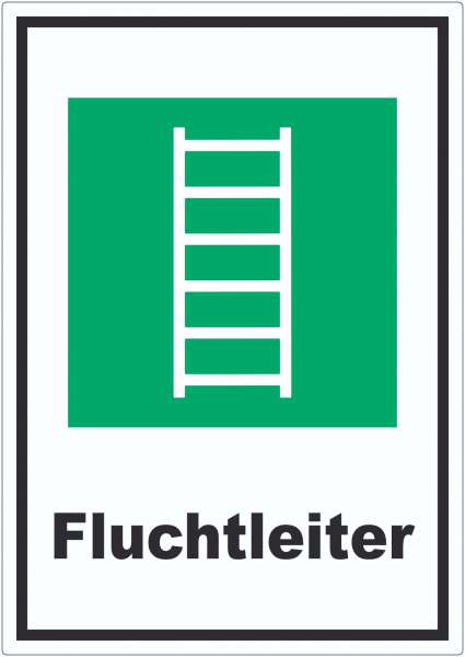 Fluchtleiter Aufkleber