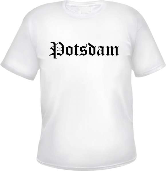 Potsdam Herren T-Shirt - Altdeutsch - Weißes Tee Shirt