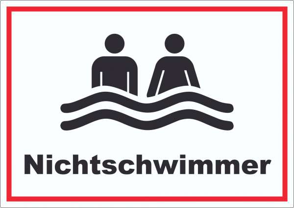 Nichtschwimmer Aufkleber