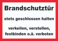 Brandschutztür Aufkleber Brandschutztür Aufkleber