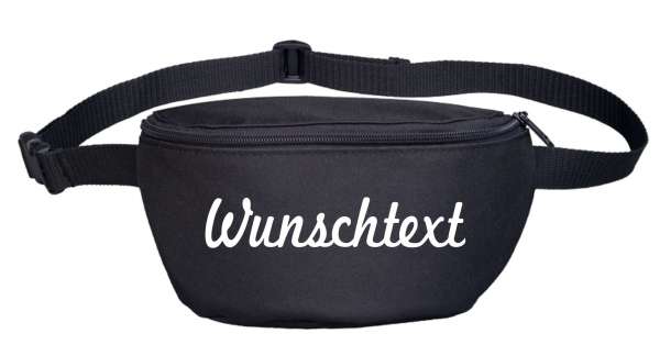 Bauchtasche mit Wunschtext - Schreibschrift - bedruckt - Gürteltasche Hipbag