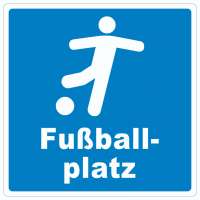 Fußballplatz Aufkleber Quadrat Fußballplatz Aufkleber Quadrat