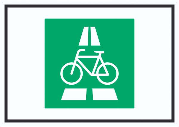 Radschnellweg Symbol Schild
