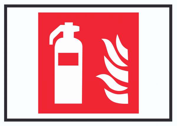 Feuerlöscher Symbol Schild