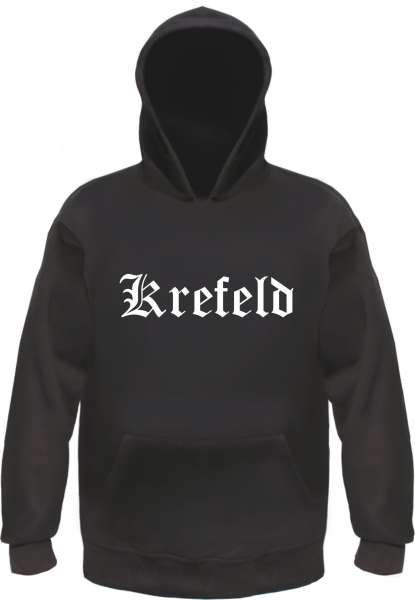 Krefeld Kapuzensweatshirt - Altdeutsch bedruckt - Hoodie Kapuzenpullover