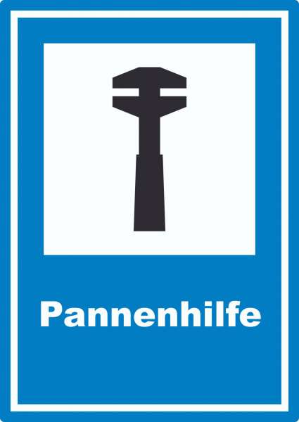 Pannenhilfe Aufkleber