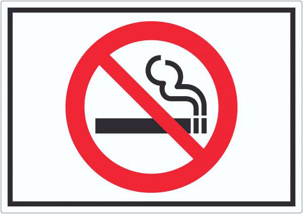 Rauchen verboten Symbol Aufkleber