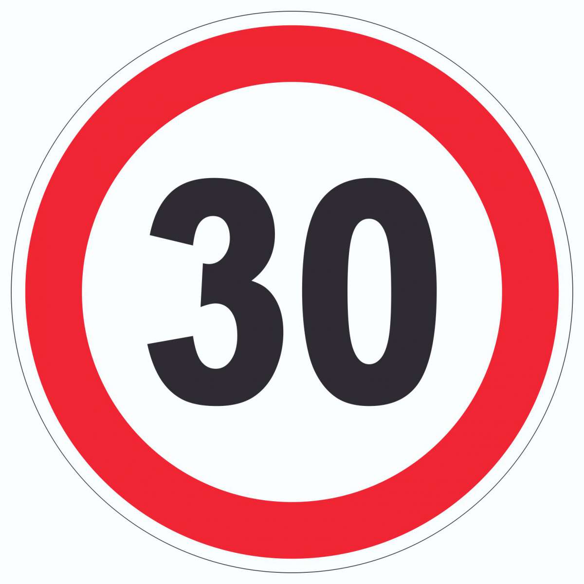 30 Km H Schild