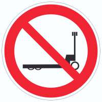 Aufkleber Kreis Hubwagen verboten Symbol Aufkleber Kreis Hubwagen verboten Symbol