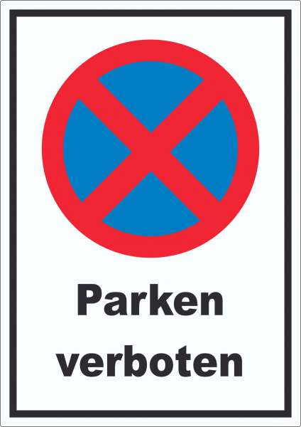 Parken verboten Aufkleber