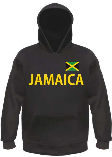 Jamaica Kapuzensweatshirt - bedruckt mit Flagge - Hoodie Kapuzenpullover