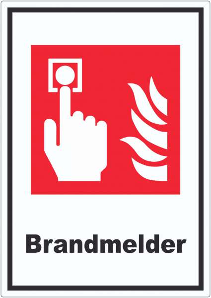 Brandmelder Aufkleber