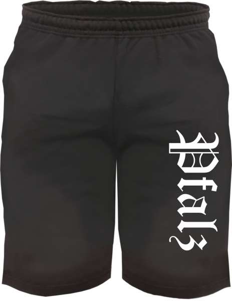 Pfalz Sweatshorts - Altdeutsch bedruckt - Kurze Hose Shorts