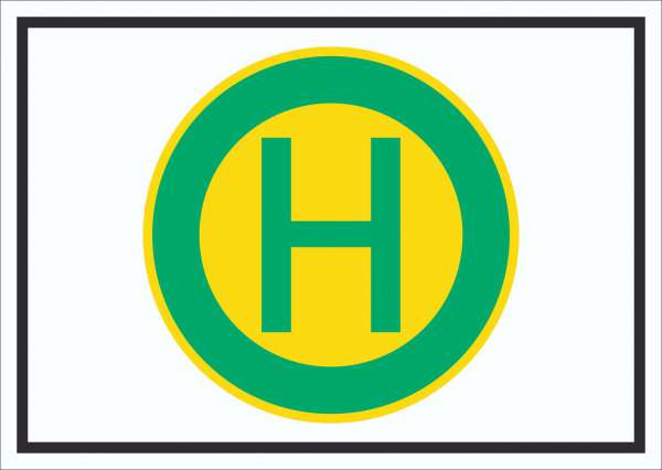 Schild Haltestelle Symbol