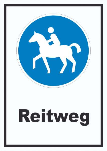 Schild Reitweg