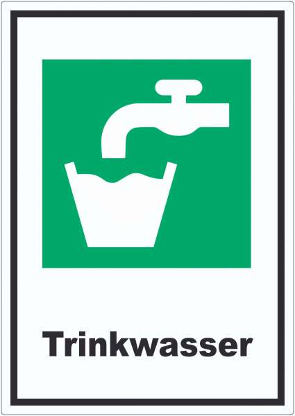 Trinkwasser Aufkleber