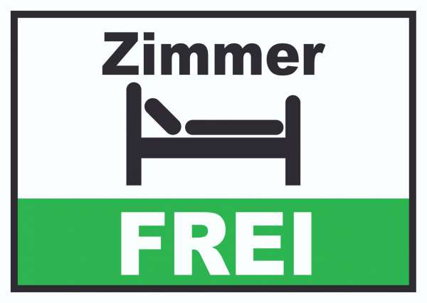 Zimmer FREI Schild