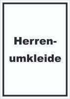 Herrenumkleide Schild mit Text hochkant Herrenumkleide Schild mit Text hochkant
