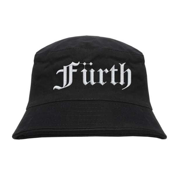 Fürth Fischerhut - Altdeutsch - bestickt - Bucket Hat Anglerhut Hut