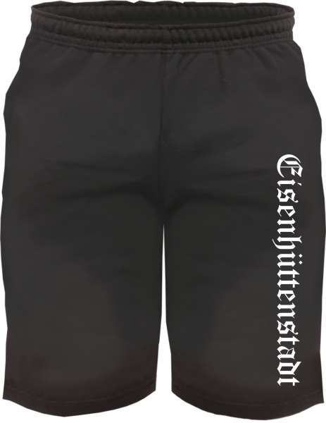 Eisenhüttenstadt Sweatshorts - Altdeutsch bedruckt - Kurze Hose Shorts