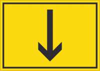 Richtungspfeil runter Aufkleber waagerecht schwarz gelb Pfeil Richtungspfeil runter Aufkleber waagerecht schwarz gelb Pfeil