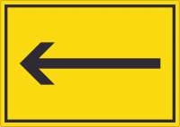 Richtungspfeil links Aufkleber waagerecht schwarz gelb Pfeil Richtungspfeil links Aufkleber waagerecht schwarz gelb Pfeil
