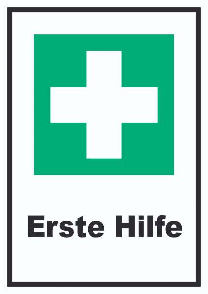 Erste Hilfe Schild