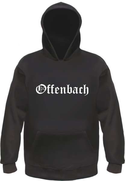 Offenbach Kapuzensweatshirt - Altdeutsch bedruckt - Hoodie Kapuzenpullover