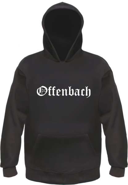 Offenbach Kapuzensweatshirt - Altdeutsch bedruckt - Hoodie Kapuzenpullover