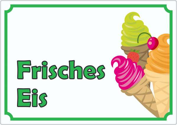 Frisches Eis Aufkleber