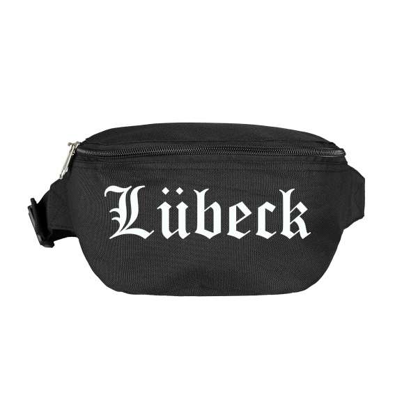 Lübeck Bauchtasche - Altdeutsch bedruckt - Gürteltasche Hipbag