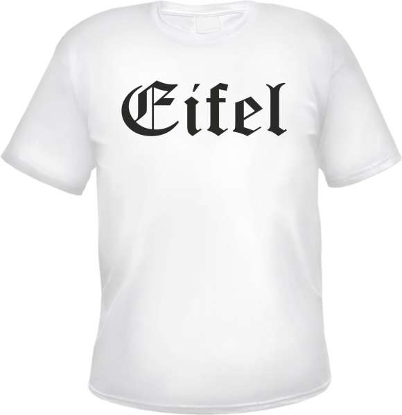 Eifel Herren T-Shirt - Altdeutsch - Weißes Tee Shirt
