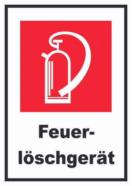 Feuerlöschgerät Schild