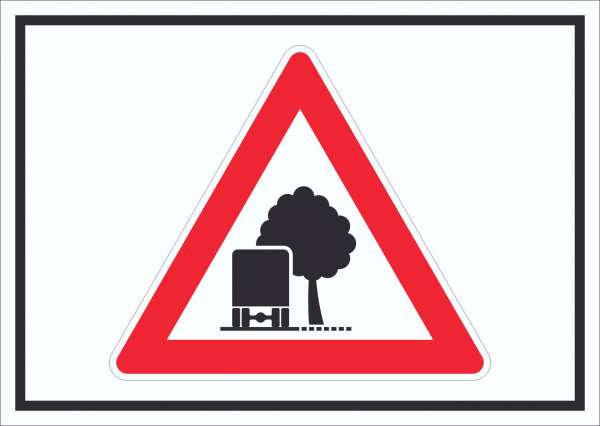 Schild Achtung unzureichendes Lichtraumprofil Symbol