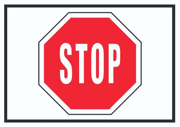 Stop Symbol Schild