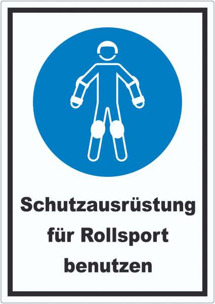 Schutzausrüstung für Rollsport benutzen Aufkleber