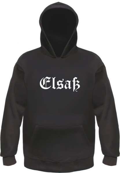 Elsaß Kapuzensweatshirt - Altdeutsch - bedruckt - Hoodie Kapuzenpullover